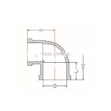 HIGH QUANLITY REDUCING ELBOW OF PVC DIN STANDARD FITTINGS FOR WATER SUPPLY photo-2