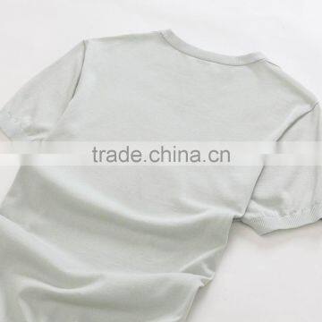 Custom 100% Fine Cotton White Plain t Shirt photo-6