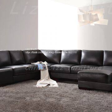 China Hot Sale Lizz Leather Corner Sofa