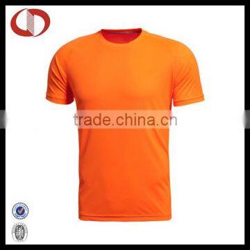 Orange blank plain soccer jersey in china