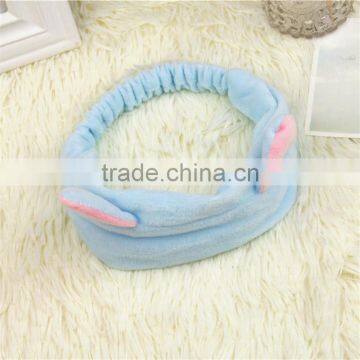 Wholesale good quality Women Girl Lady facial hair bands wash broad facial elastic hair bands