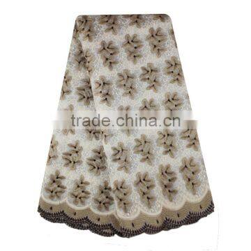 Bestway Nigerian Traditional Wedding Dress Organza Big Lace Fabric With Sequins photo-3