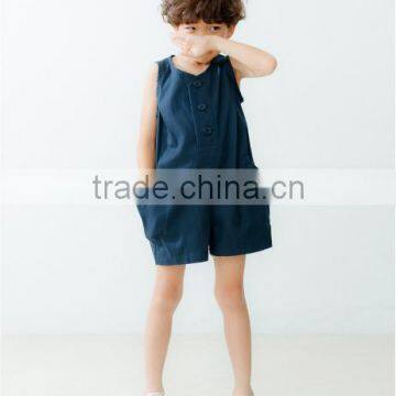 New Design Manufacture Kids Boutique Clothing 100% Cotton 2017 Wholesale Fashion Baby Boys Jumpsuit photo-2