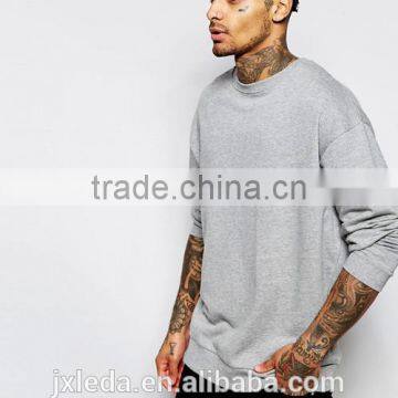 Wholesale comfortable oversized crewneck plain men sweatshirt made in China