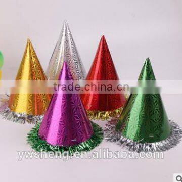 wholesale christmas colorful hat birthday party papery hat