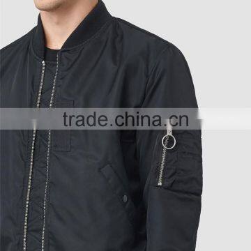 MGOO 2017 New Style Nylon Bomber Jacket For Men Long Sleeves Winter Jackets Custom Logos Fashion Tops photo-3