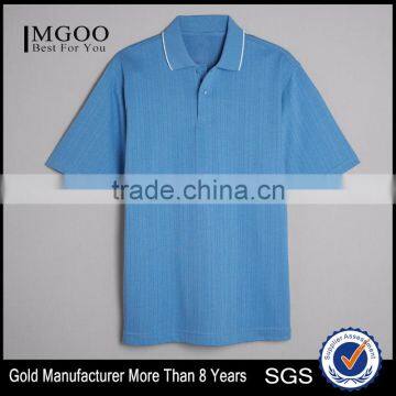 Mens Embroidery Knit Polo Variegated Texture And Interlock Knit Polo 53% Cotton 47% Polyester Custom Worker Suit