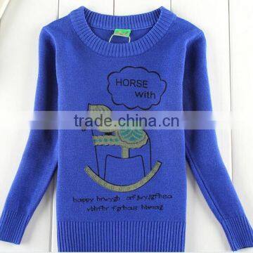 Latest Lovely Animal Letter Printed Crewneck Sweater for Girls photo-2