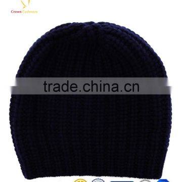 100% Pure Cashmere Womens Knit Hat Beanie,Warm Cap, Custom Sizes for Adult