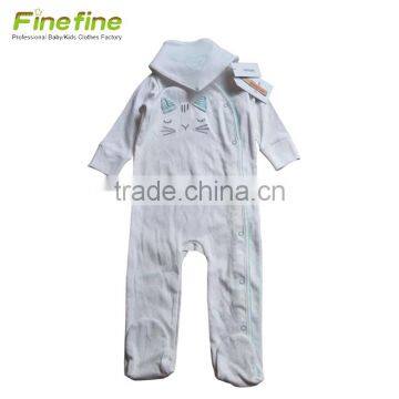 Eco Bamboo Clothes Cotton Plain Color Baby Rompers Set