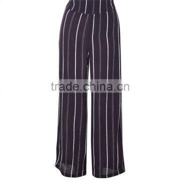 Cool Wide Leg Styling Gallus Womens Long Jumpsuit With Cute Knot photo-6