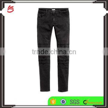 Skinny wholesale ripped men's jeans trousers custom fashion denim jeans