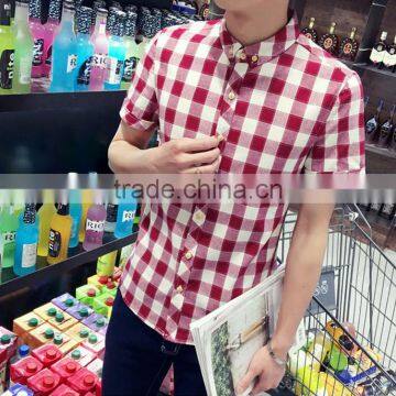 Plaid Shirt Sleeves With Cultivate One's Morality Business photo-3