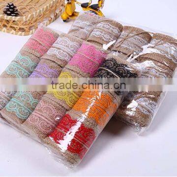 Linen Ribbon/Bud Silk Linen Volume/Linen Lace Band photo-4