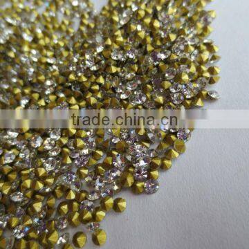 alloy jewelry accessories point back rhinestone