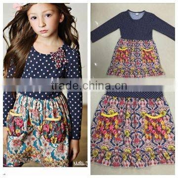 2017 New Arrival Girls Dress Mustard Pie Remake Summer Dresses photo-2