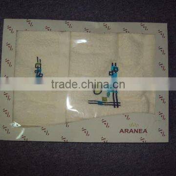 A-One Embroidery Towel 4 pcs Set.