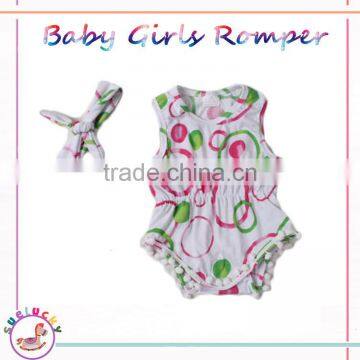 Premature baby clothes BR011 Girls Romper Baby Lace Tassels Floral Cotton Summer Rompers