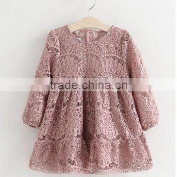 Wholesale lace net frock design kids clothes girls dresses M6072801