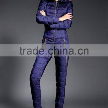 One Piece Down Jumpsuits for Lady Snow Wear Women's Down Coats Slim Bodysuit photo-5