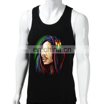 BOB MARLEY custom printed singlets,singlets for men