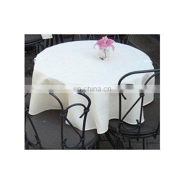 100% cotton restaurant plain white table cloth