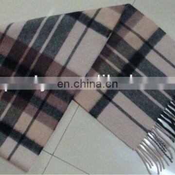 CGWS-086 Wool scarf wool checked scarf