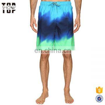 Guangdong mens swim shorts mesh beach shorts with zip 100% polyester swim shorts