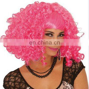 Pink A Licious Curly Wig