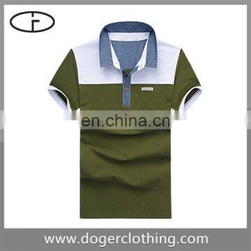 Cheapest price Popular Custom Design Golf two color short sleeve men cheap polo shirt