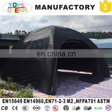 Black Inflatable igloo tent PVC high inflatable tent for advertising