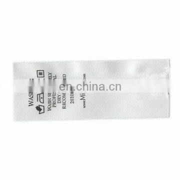 polyester taffeta label/clothing washing label