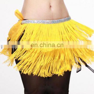 Bestdance latin belly dance hip scarf belt salsa dance tassel hip scarf belt ballroom hip scarf belt OEM