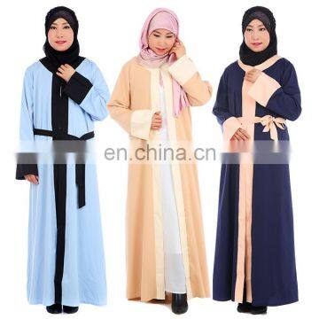 2017 wholesale front open new model abaya in dubai drop shipping fashion muslim dress abaya 2017