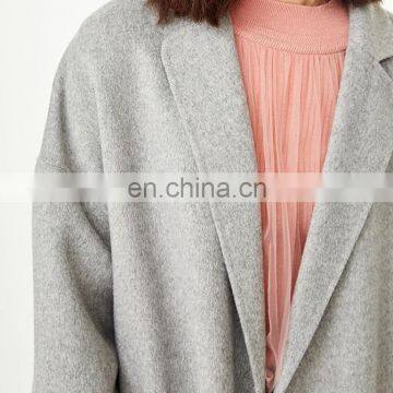 Hot Sale Winter Clothing Women Fashion Overcoat Long Wool Jacket photo-2