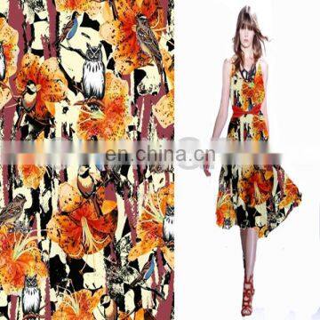 New style Digital Printed Rayon Fabric For Woman Garment