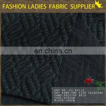 2014 HIGH QUALITY POLYESTER JACQUARD FABRIC, POLY/SP 95/5 JACQUARD FABRIC