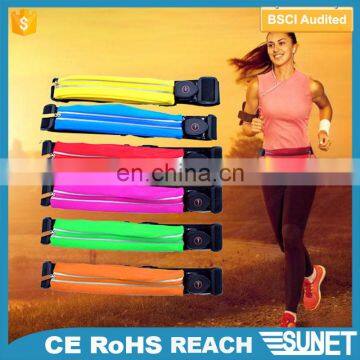 factory custom hot selling cheap led Running belt Waist bag