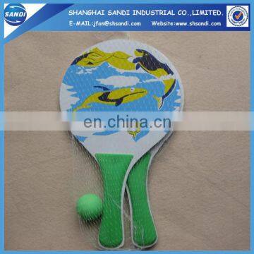 wholesale customized wooden beach tennis racket