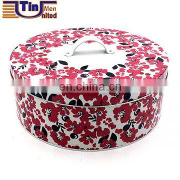 Nice round metal tins,tin packaging for food