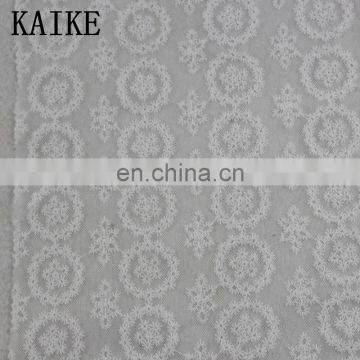 Custom high quality 2017 3d mesh lace fabric beads bridal