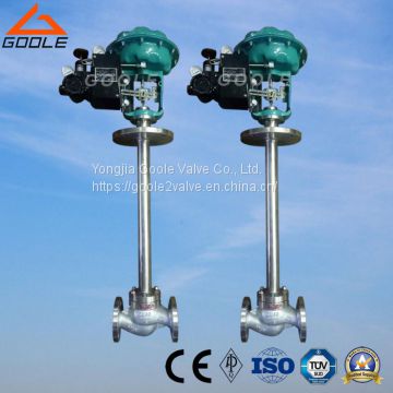 Low Temperature Pneumatic Globe Control Valve / with Extended Stem