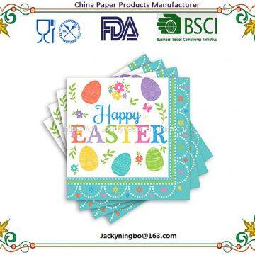 Ningbo PartyKing Paper Napkins Serviettes With Colorful Printing for Festival Wedding Dinner and Birthday Party photo-3