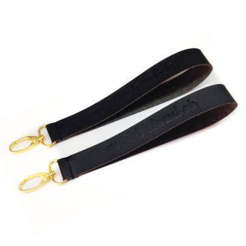 Factory Supplier Custom Printed Cell Phone PU Leather Short Lanyard For Promotional Gift photo-5