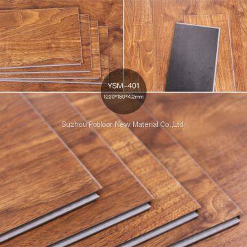 vinyl flooring sheet tiles slotted click lock 3.5mm thickness 0.1mm wear layer