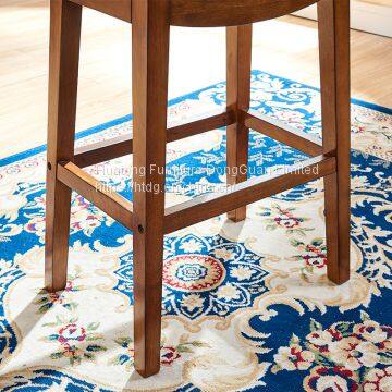 IVSY 7066 Simple Antique Bar Stool Hotel Furniture Home Bar Chair Restaurant Solid Wood Stool 21.5