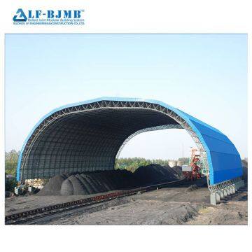 Длинноразмахные стальные крыши для хранения угля, пространственные решетчатые каркасы, сухой угольный склад photo-4