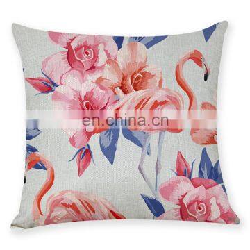 Amazon Hot Selling Flamingo Shaped Throw Pillow Cover