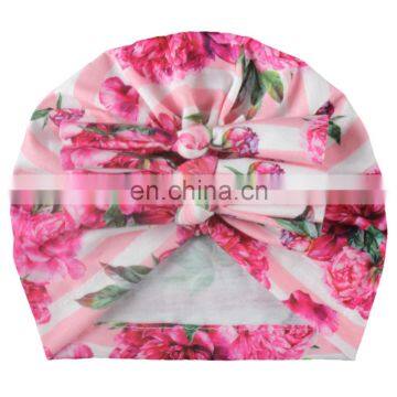 Baby Girl Hat Flower Bow Turban Hat Kids Beanie Baby Hat for Girls Hats Baby Cap Infant Accessories photo-5