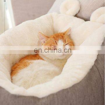 Warming Cat Bed Soft Round Pet Bed Cat Cave For Small Animals With Ant -Slip Bottom photo-4